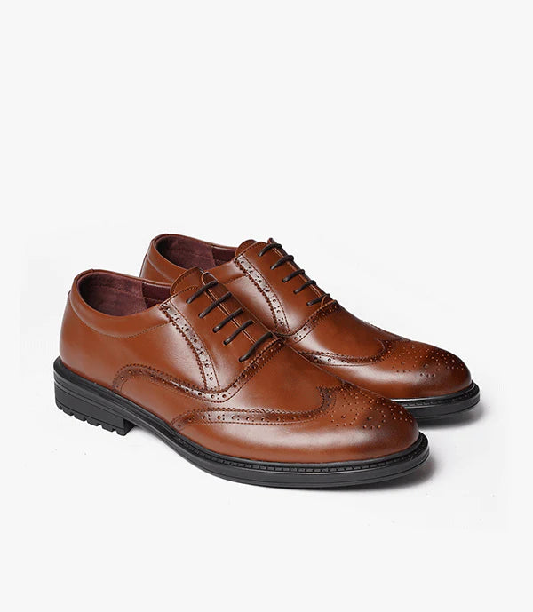 BROGUE en Cuir Tabac, Dégradé -CL200