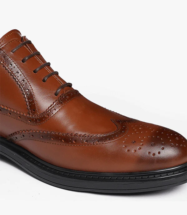 BROGUE en Cuir Tabac, Dégradé -CL200