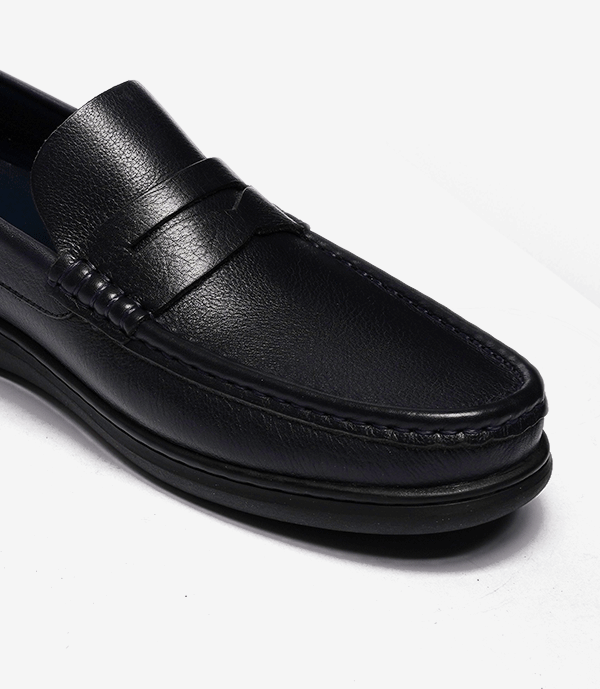 MOCASSIN EDEN En Cuir, Noir – CL146