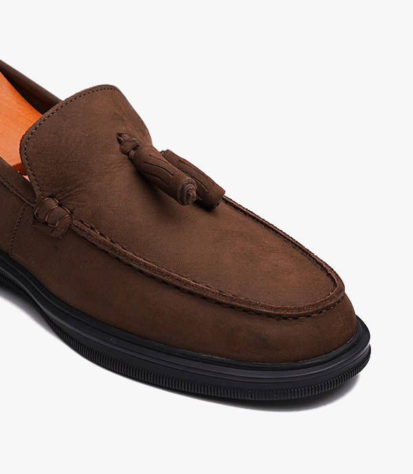 MOCASSIN HACKNEY En Daim, Marron – CL3062