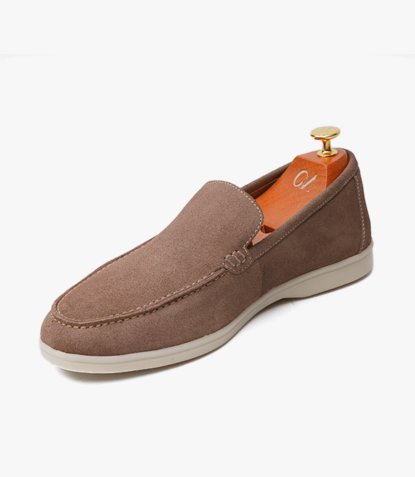 MOCASSIN ROME En Daim, Beige – CL229