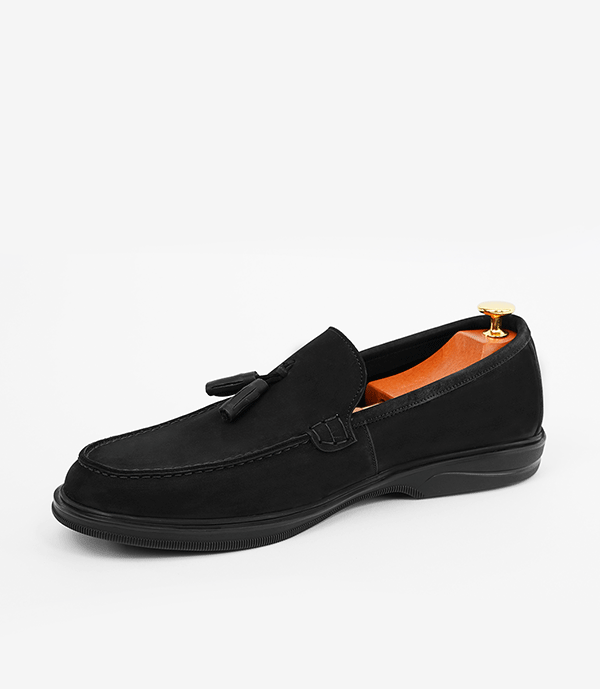 MOCASSIN HACKNEY en Daim, Noir – CL3062