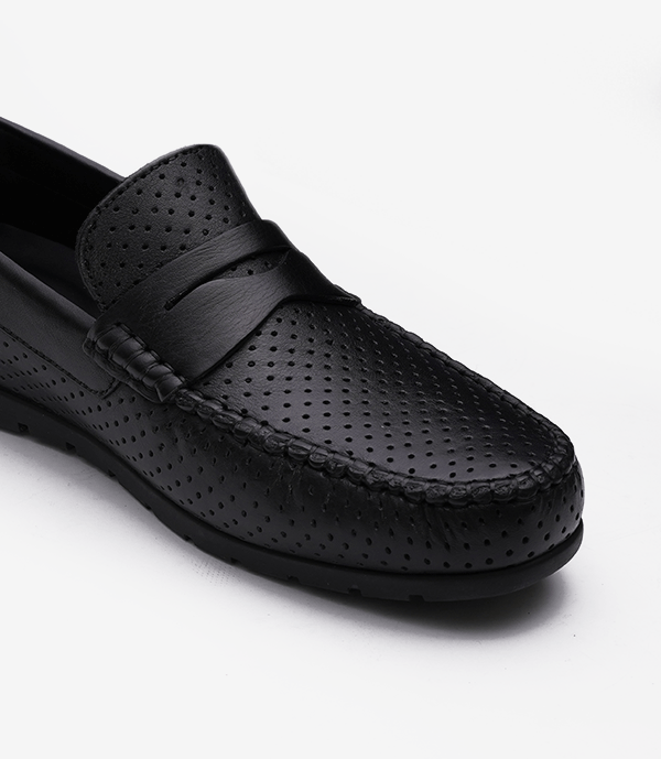 MOCASSIN ILMAR En Cuir, Noir – CL066