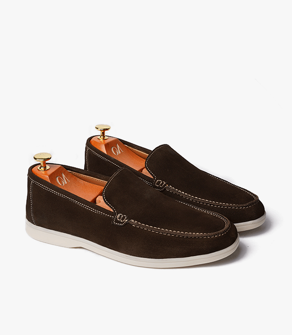 MOCASSIN ROME En Daim, Marron – CL229