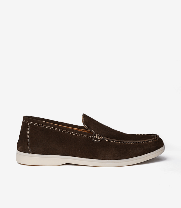 MOCASSIN ROME En Daim, Marron – CL229