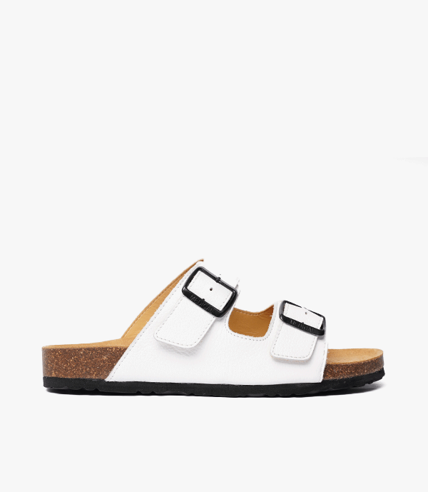 SANDALES Vagabond en Cuir, Blanche – CL01