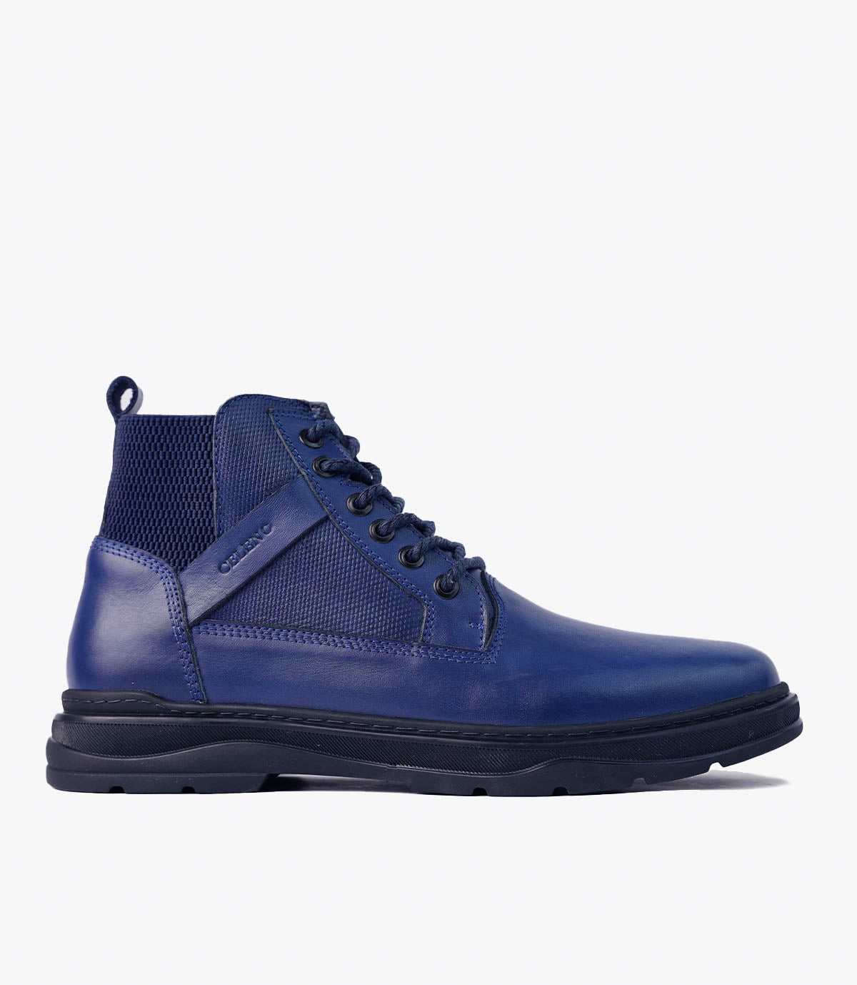 Bottine Marvel en Cuir, Bleu – CL3044