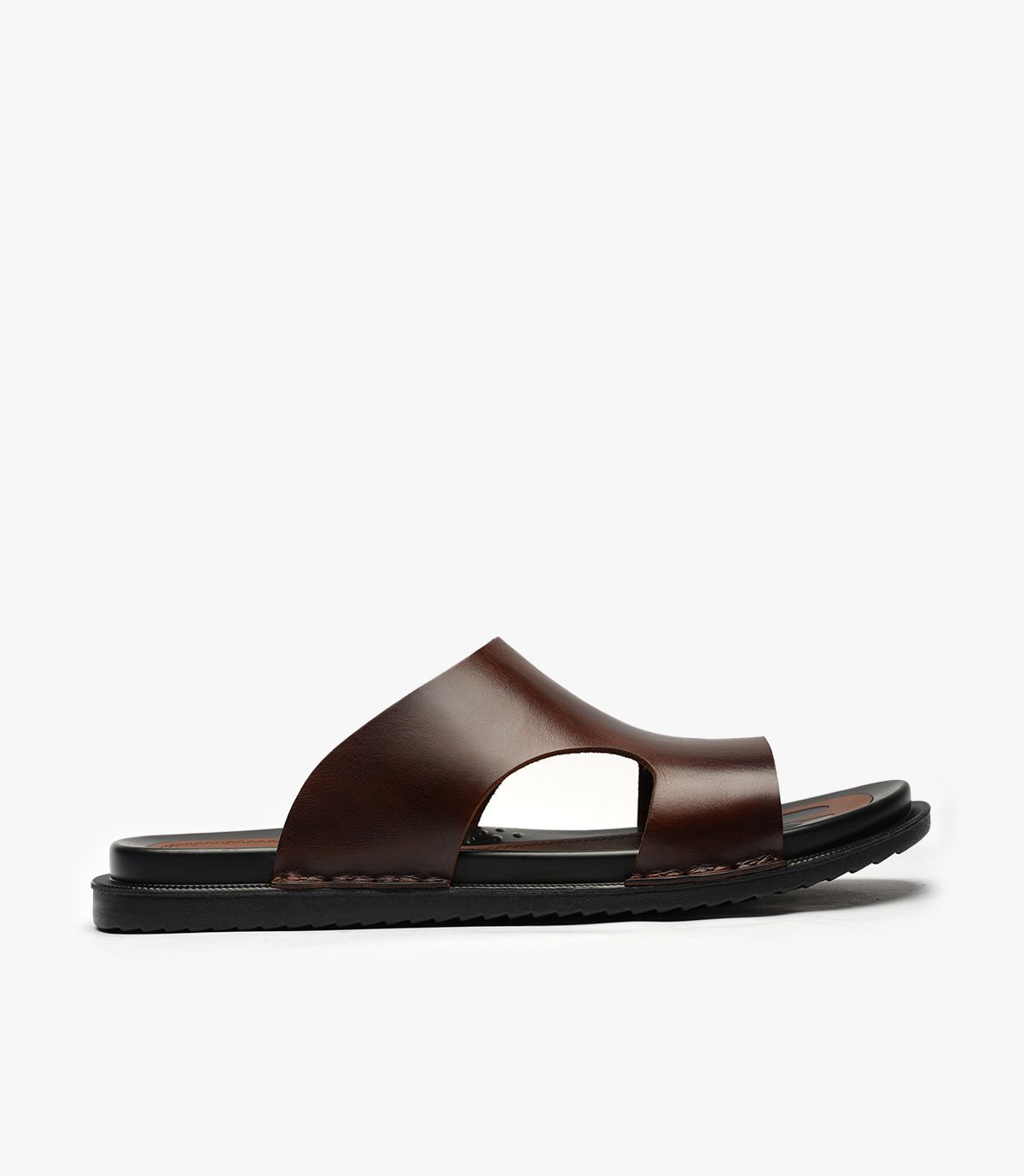 SANDALES ONDA en cuir, MARRON - CL04