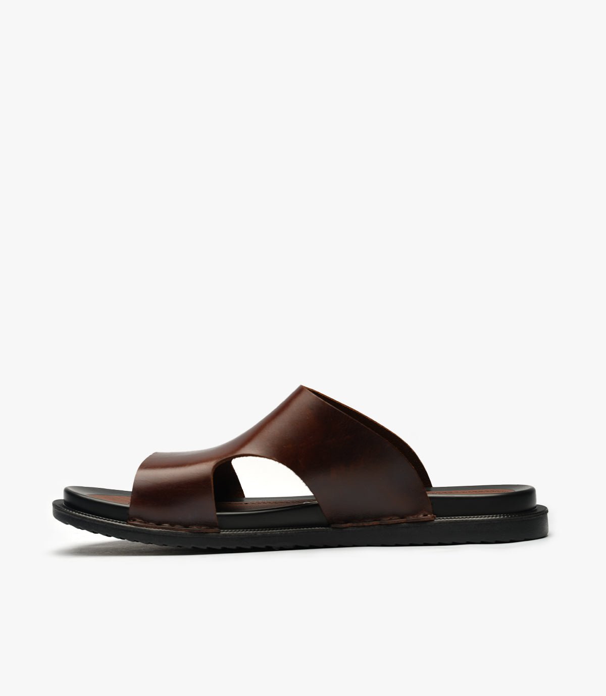 SANDALES ONDA en cuir, MARRON - CL04