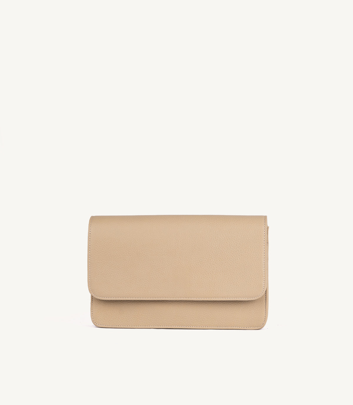 SAC MODENA EN CUIR GRAINÉ BEIGE - 035