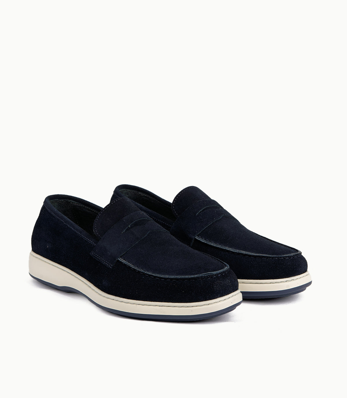Mocassin Arven en Daim, Bleu Nuit – CL7010