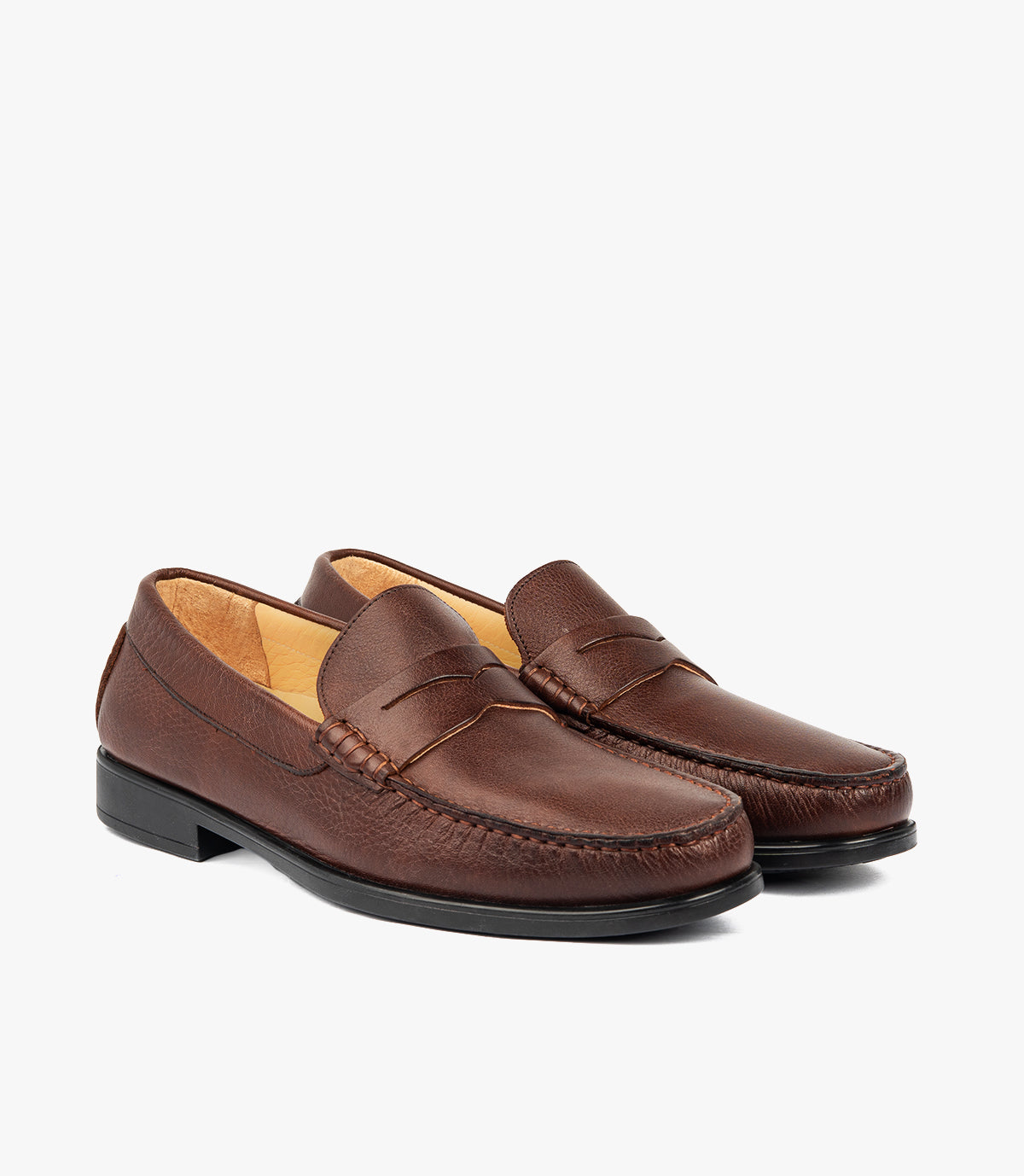 Mocassin ORSON en Cuir, Marron – CL110