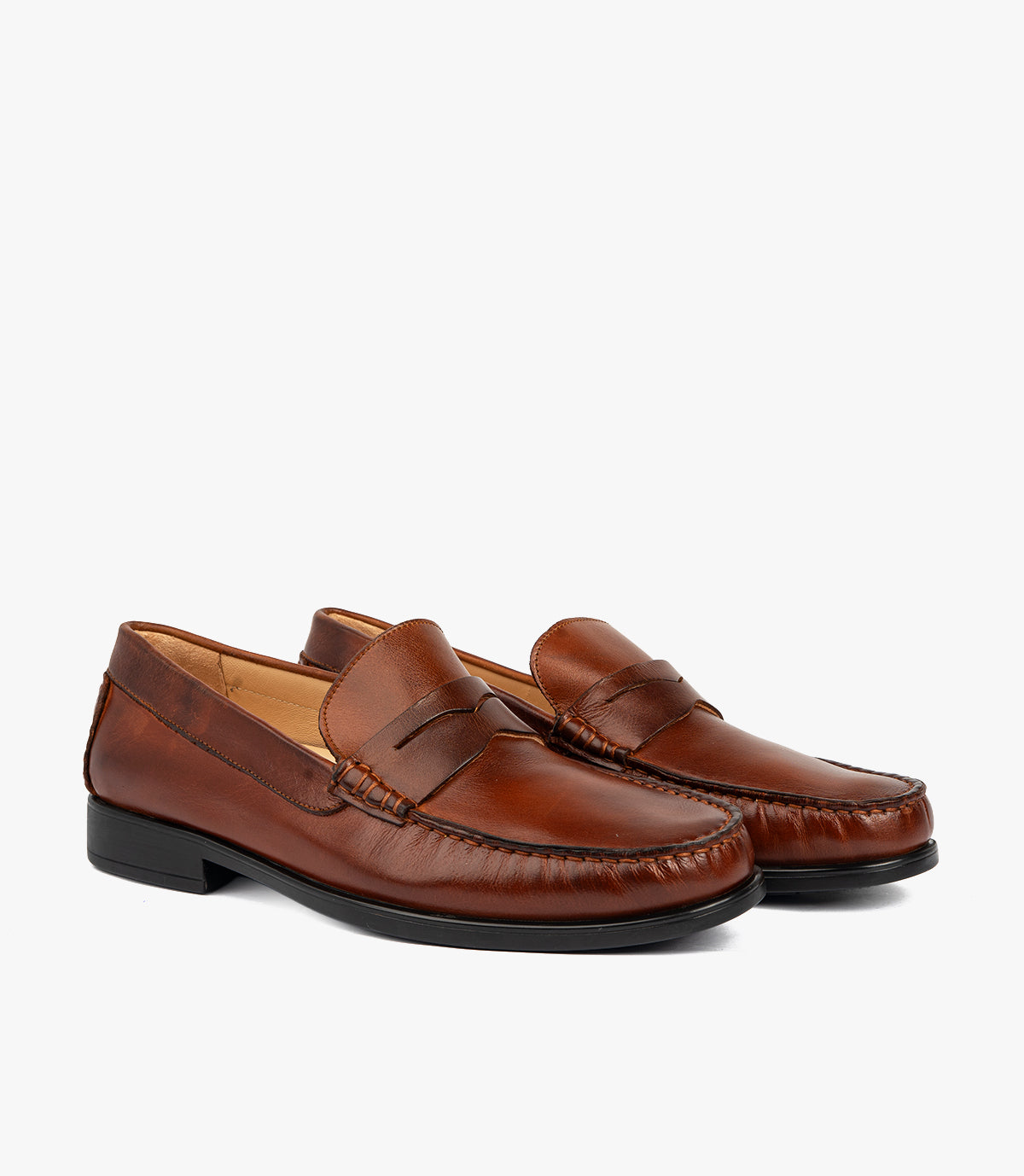 Mocassin ORSON en Cuir, Tabac – CL110