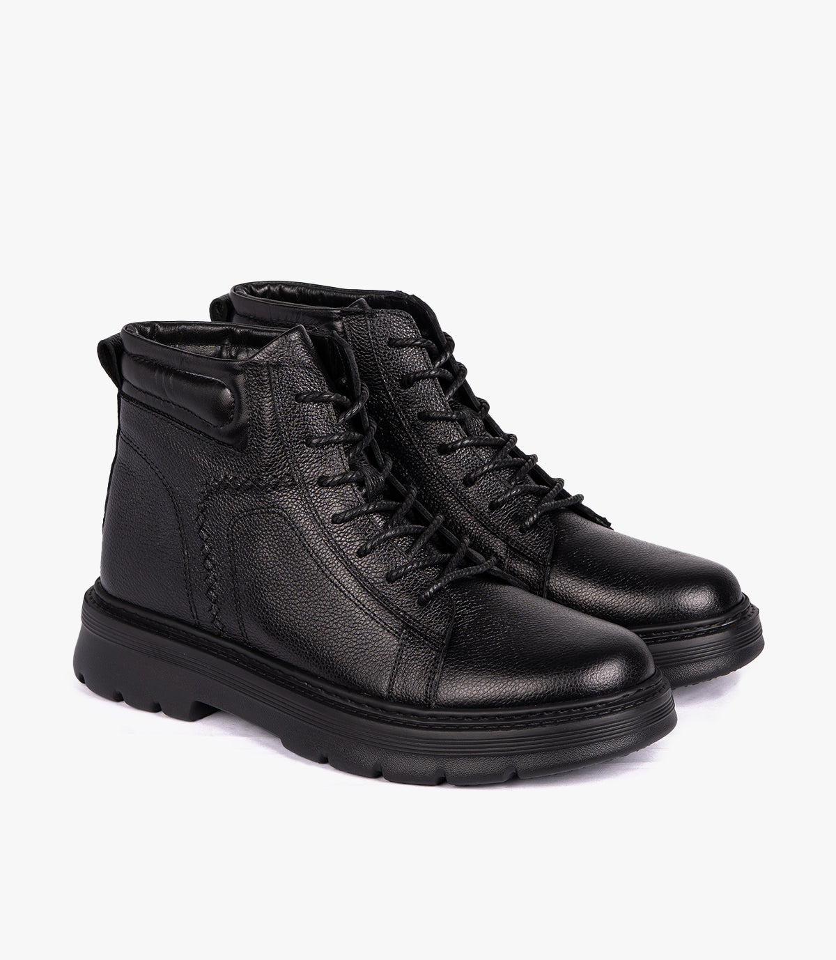 BOTTINE - KELAN EN CUIR NOIR - CL345