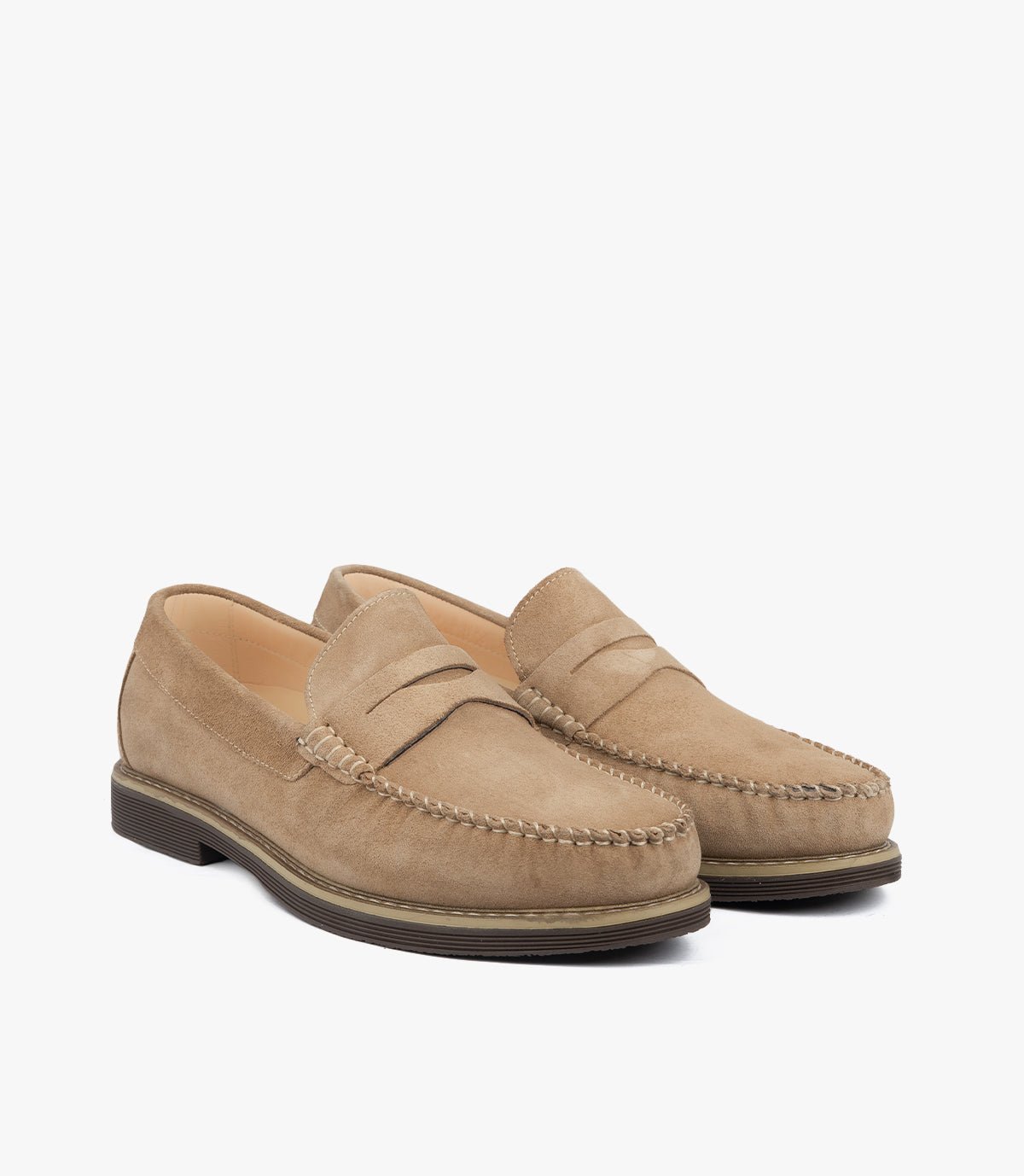 MOCASSIN Boris EN DAIM BEIGE- CL050