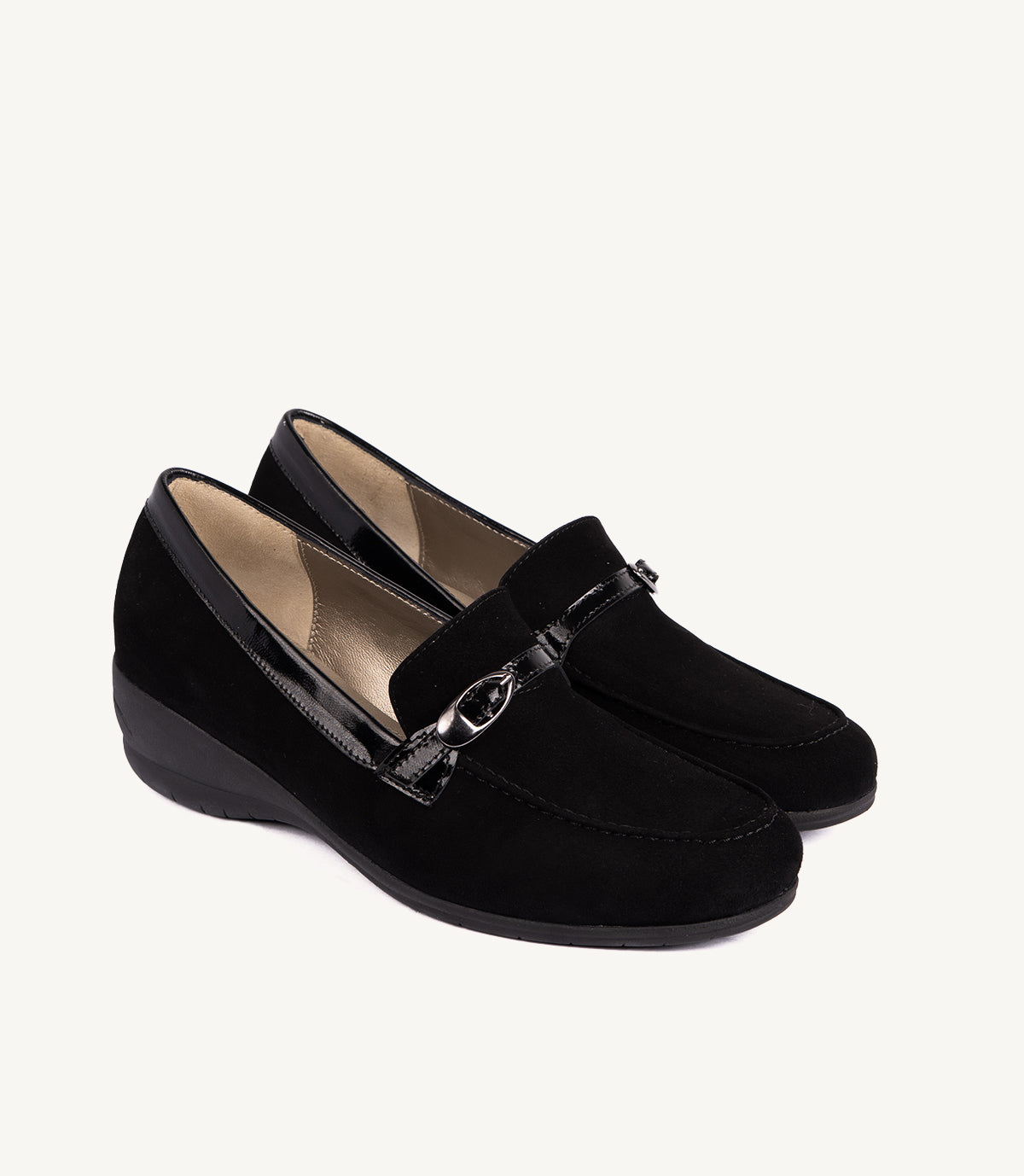 MOCASSIN CHICO EN DAIM NOIR