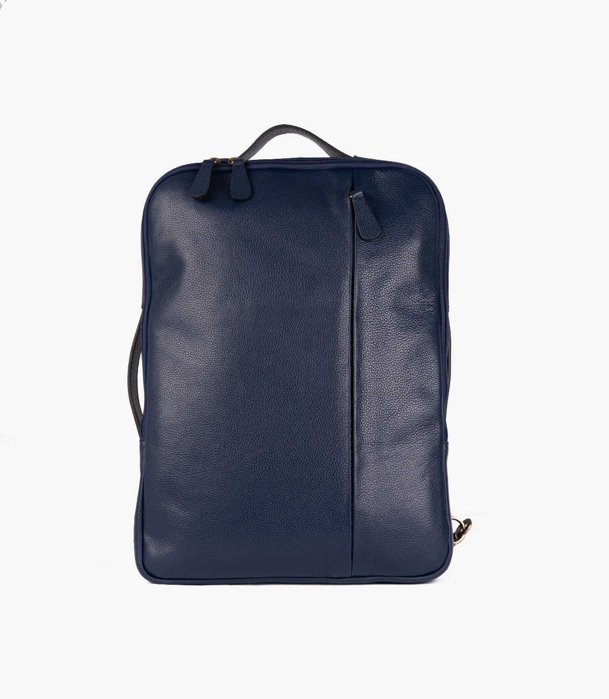 SAC ORDINATEUR MANHATTAN EN CUIR, BLEU MARINE - 040