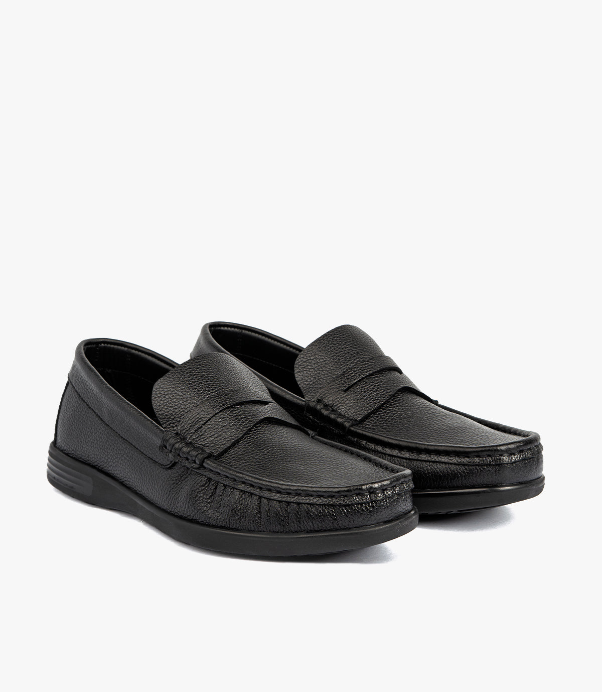 MOCASSIN EDEN EN CUIR, NOIR – CL146