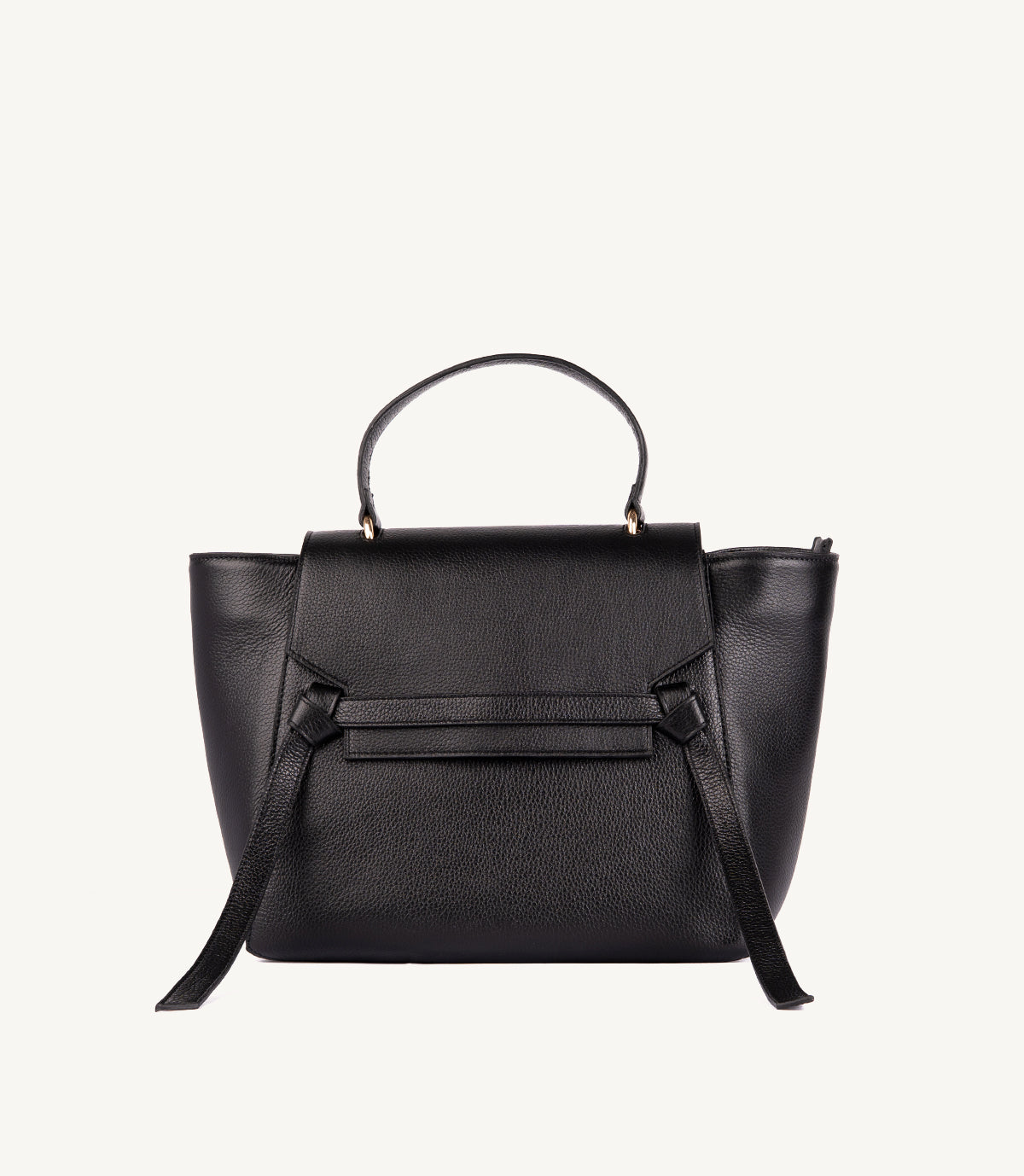 SAC VALORIA EN CUIR GRAINÉ NOIR - 039
