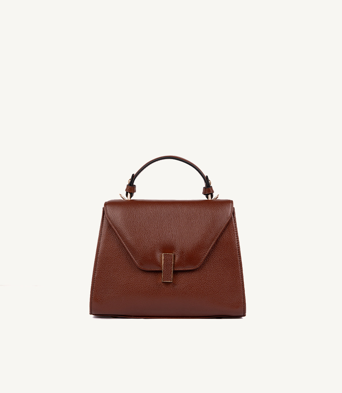 SAC VARENNE EN CUIR GRAINÉ MARRON - 036
