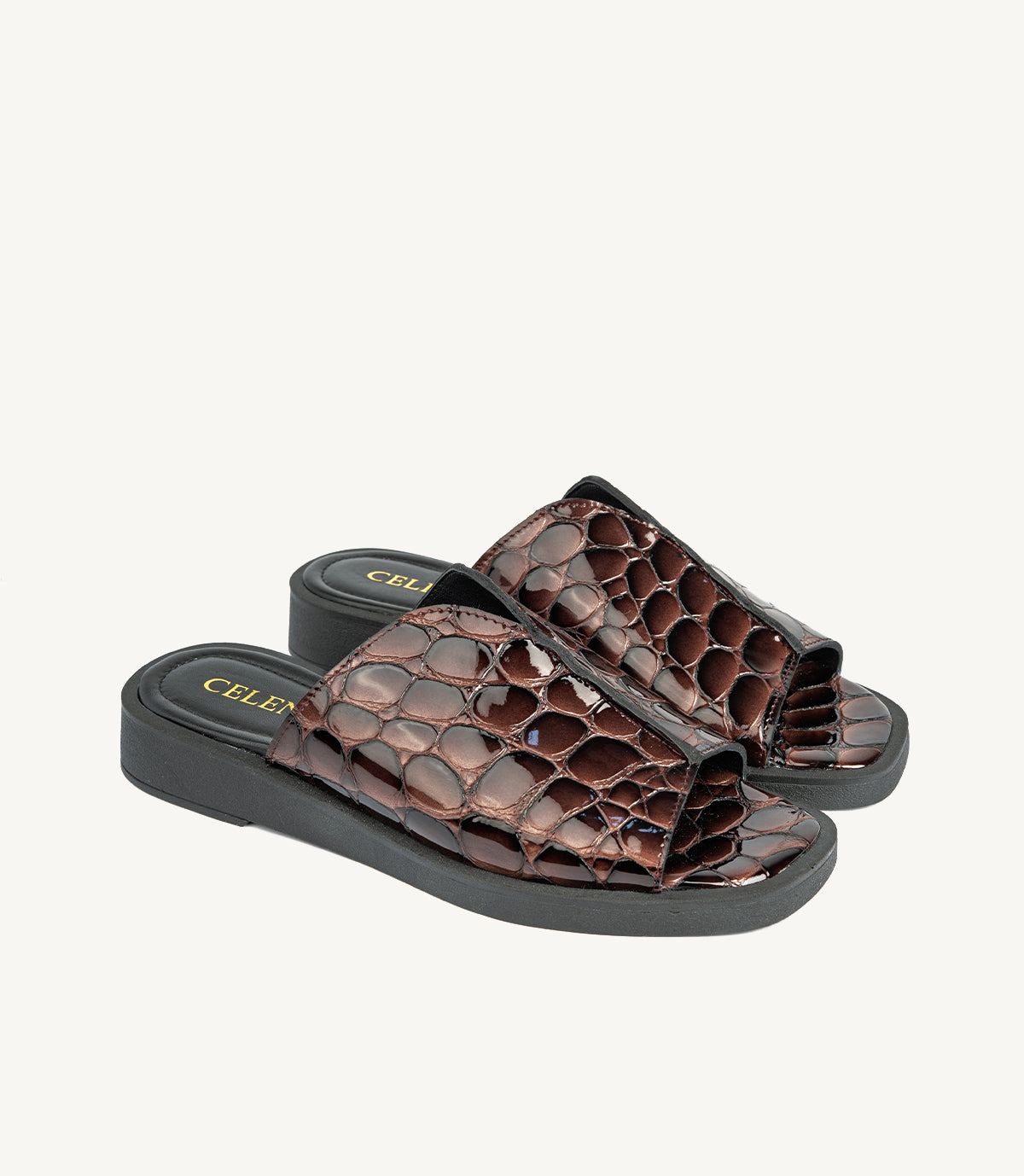 1894- SORENA CROCO MARRON