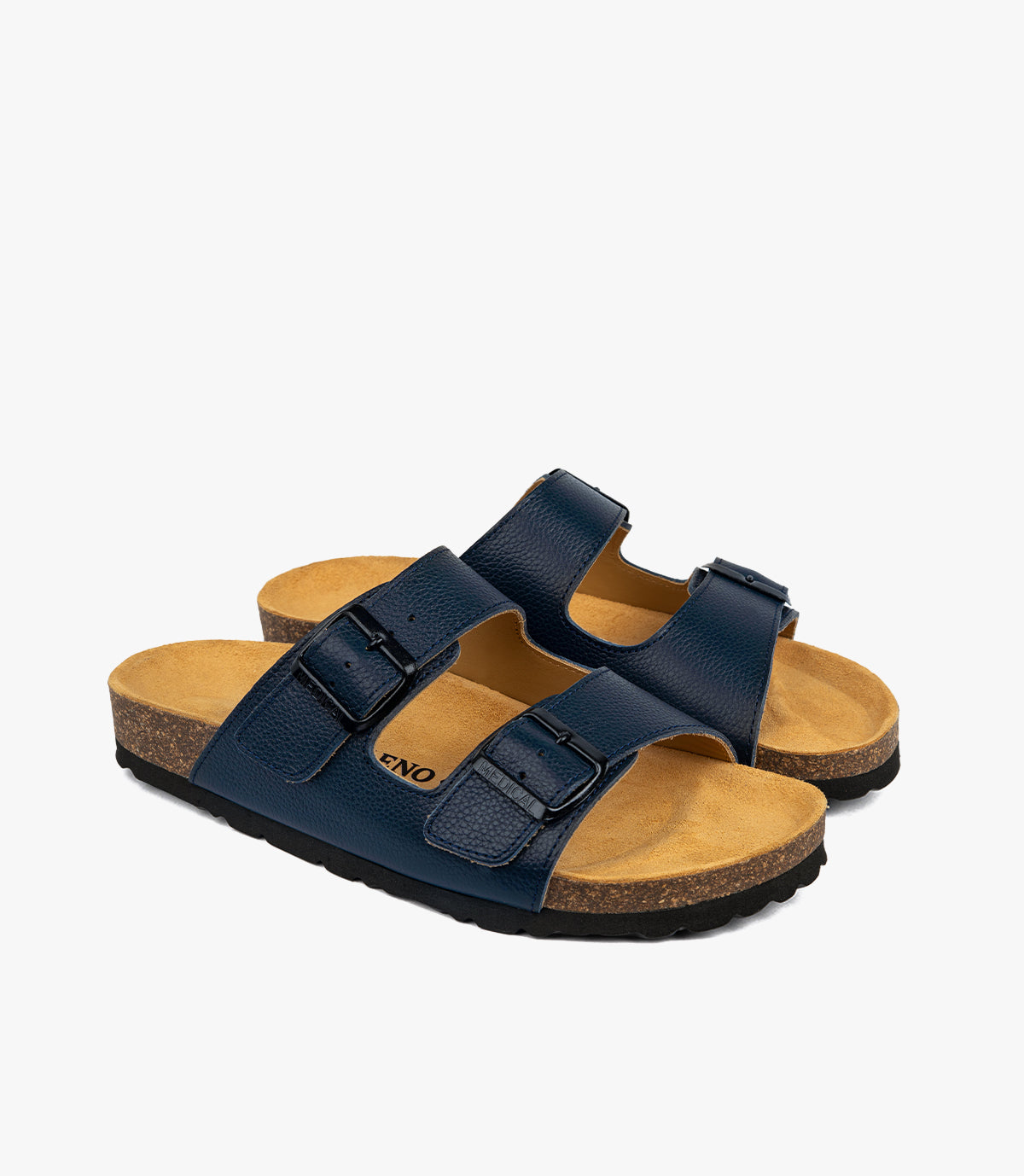 SANDALES Vagabond en Cuir, Bleu Nuit – SL01