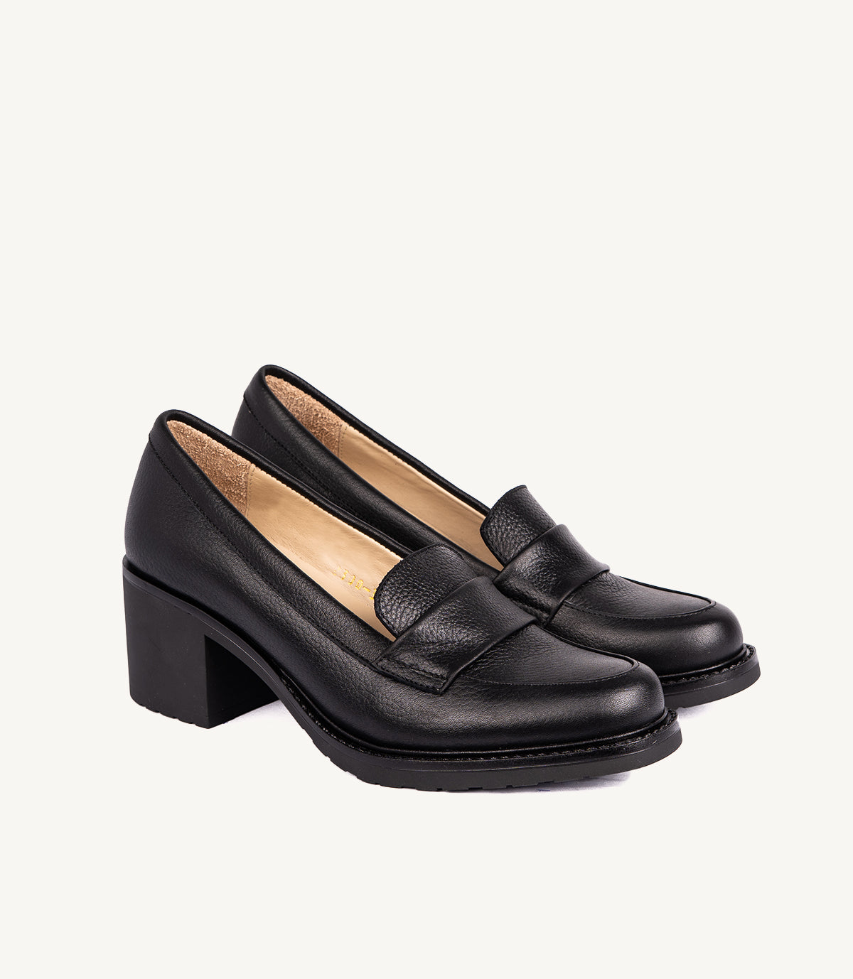 MOCASSIN SOFIA EN CUIR NOIR – 2300