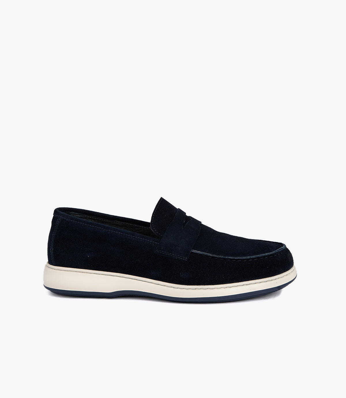 Mocassin Arven en Daim, Bleu Nuit – CL7010