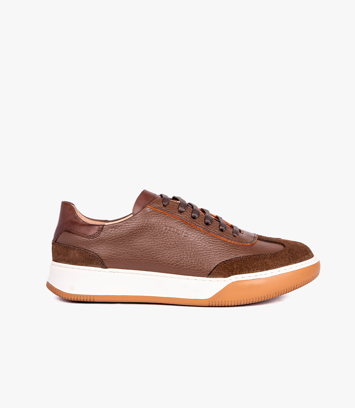 RIVOLI EN CUIR ET DAIM MARRON – CL7008