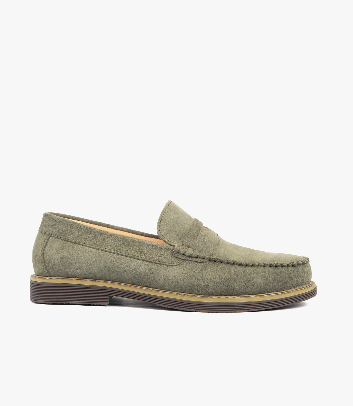 Mocassin Boris en Daim, Vert – CL050