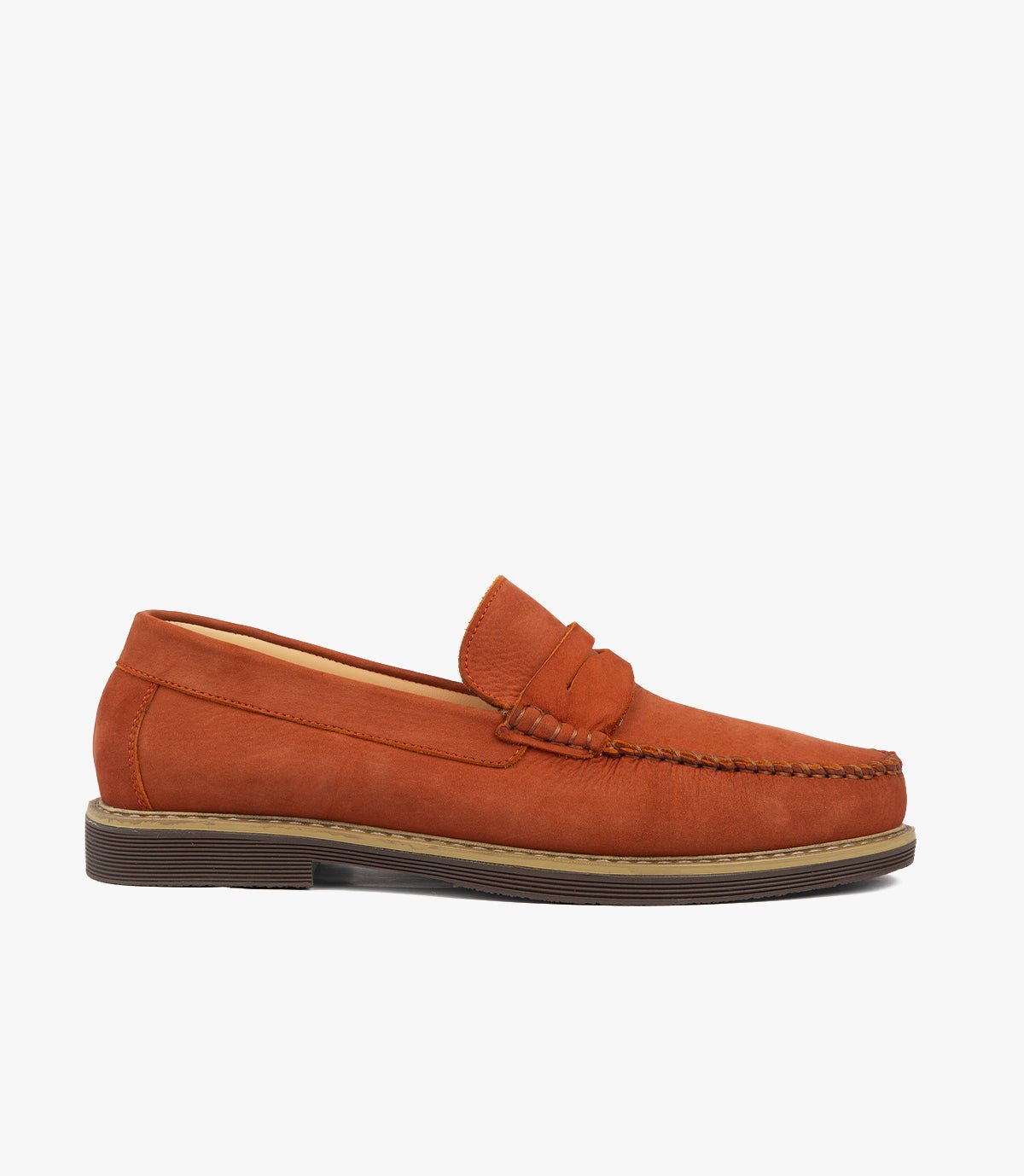 Mocassin BORIS en Daim, Orange – CL050