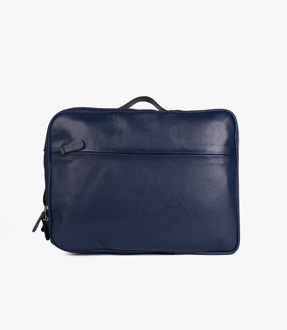 SAC ORDINATEUR MANHATTAN EN CUIR, BLEU MARINE - 040