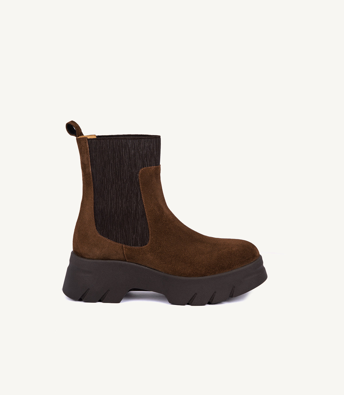BOTTINE ANCLE EN DAIM, KAKI
