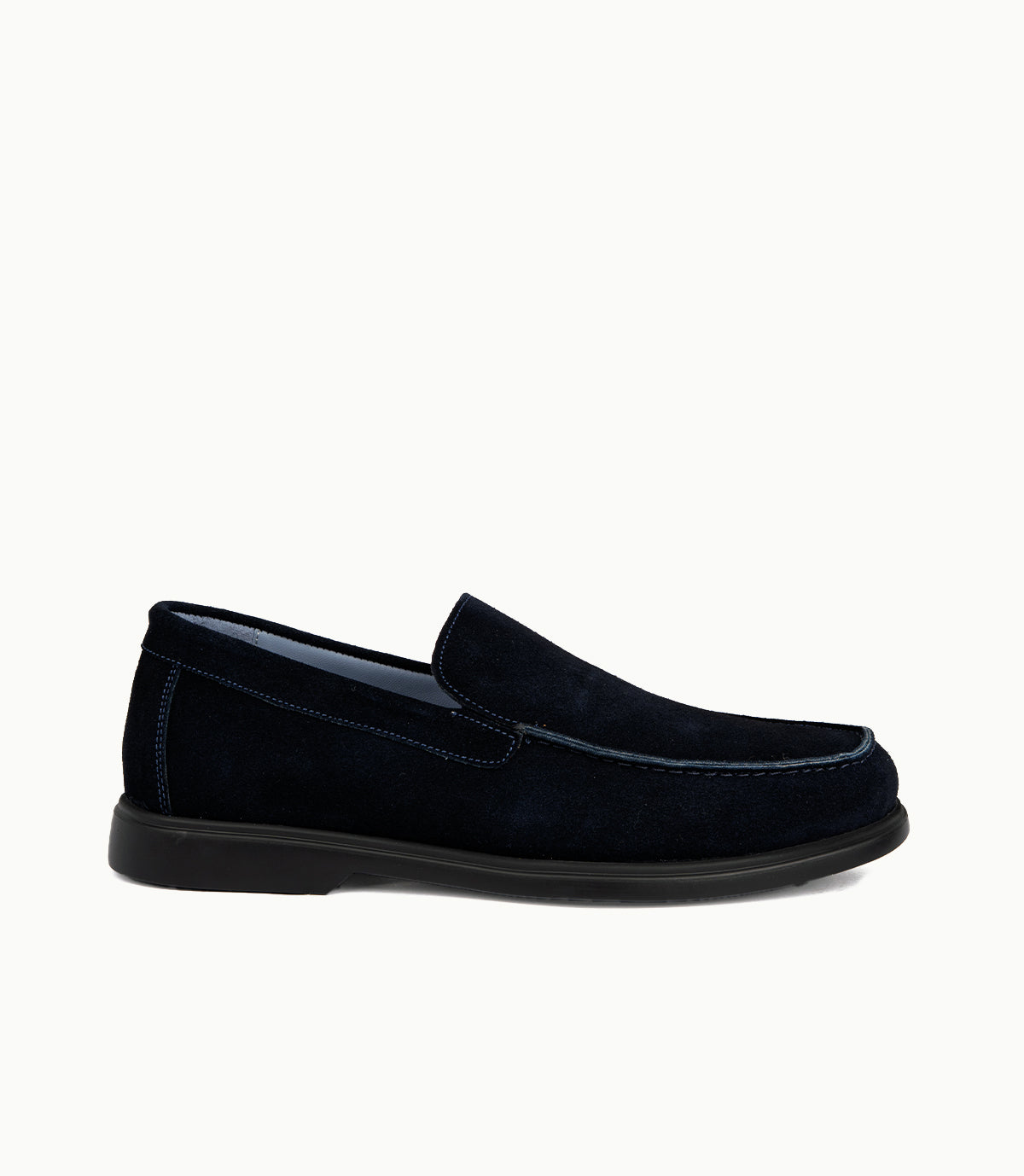 Mocassin Nerio en Daim, Bleu Nuit – CL337