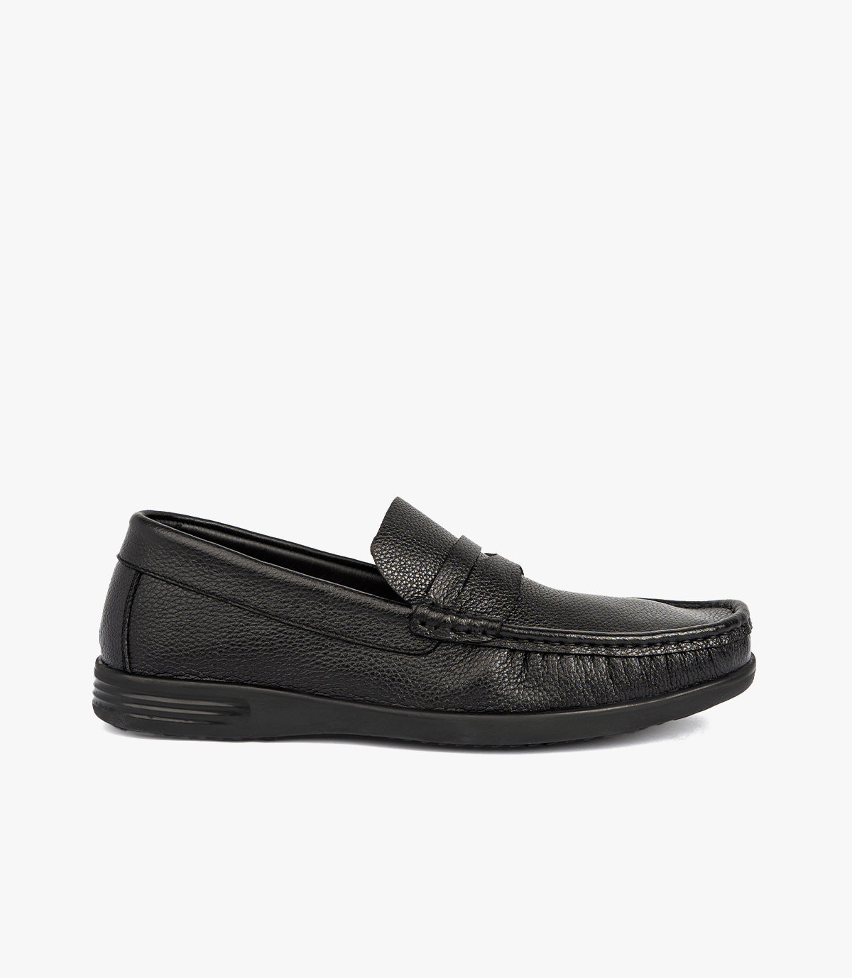 MOCASSIN EDEN EN CUIR, NOIR – CL146