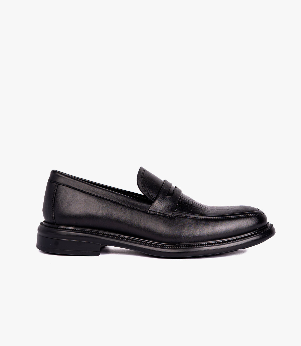 SOREN EN CUIR CROCO NOIR – CL330