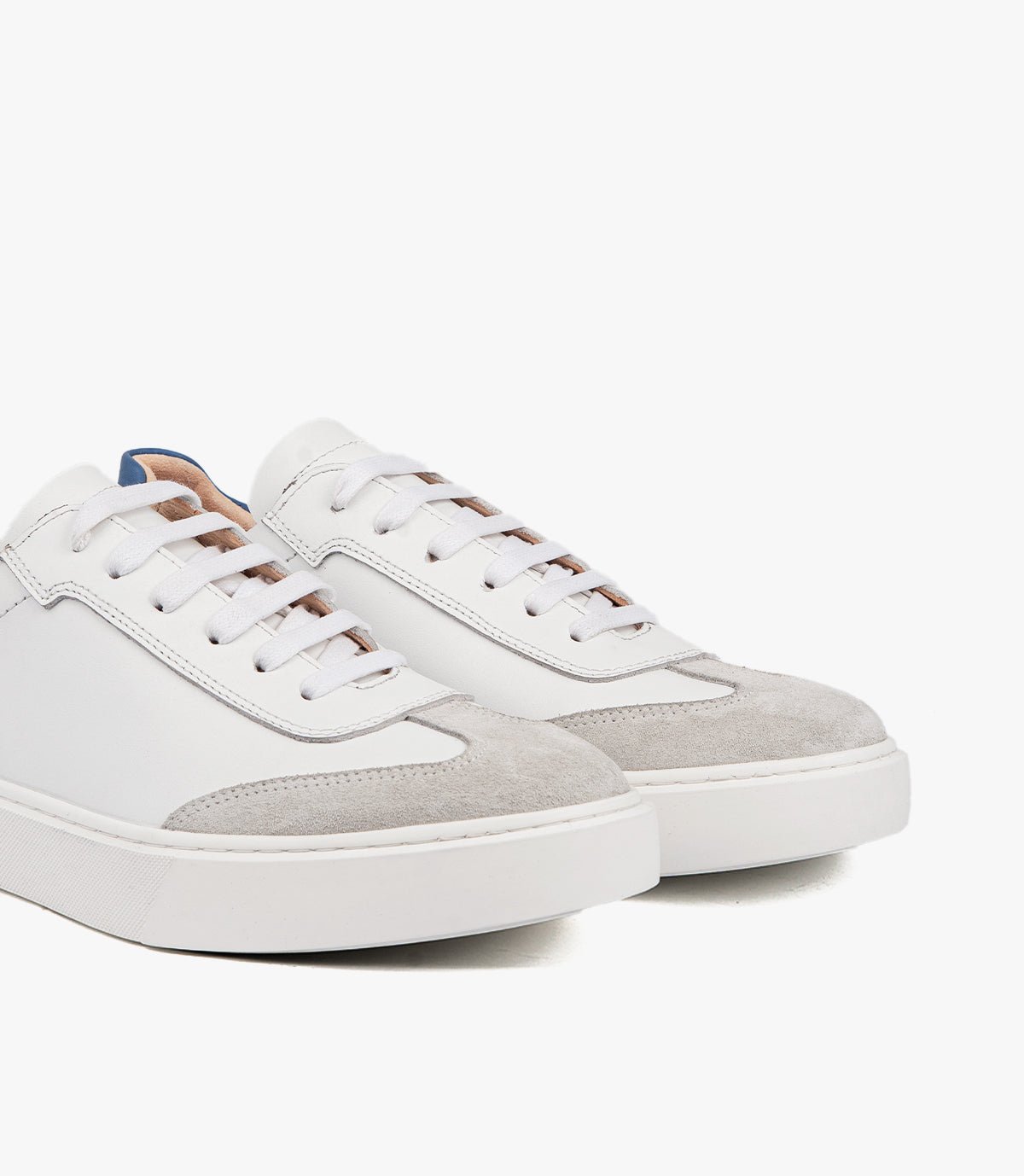 BASKET MILANO en cuir, Blanc - CL100