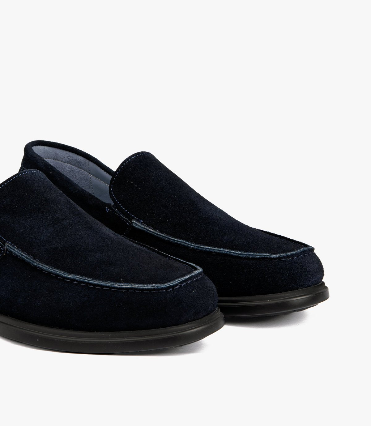Mocassin Nerio en Daim, Bleu Nuit – CL337
