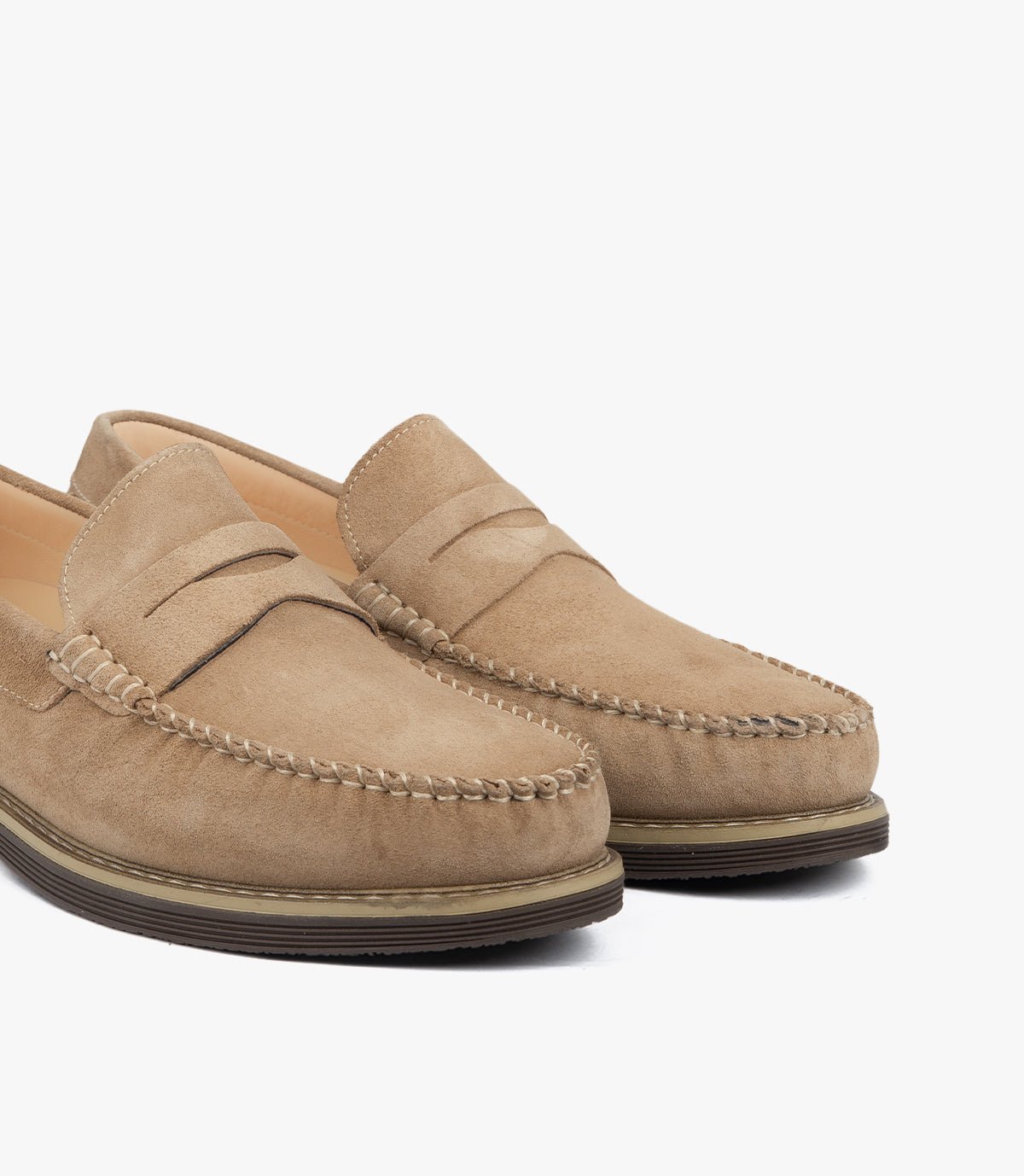 MOCASSIN Boris EN DAIM BEIGE- CL050