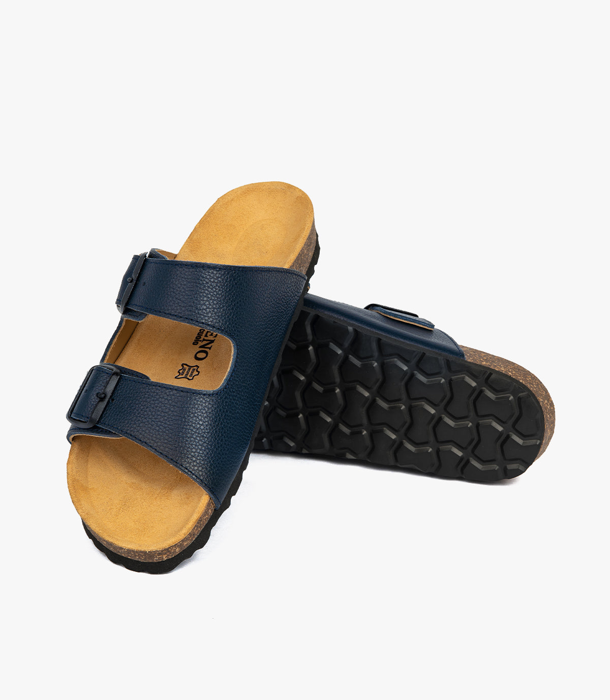 SANDALES Vagabond en Cuir, Bleu Nuit – SL01