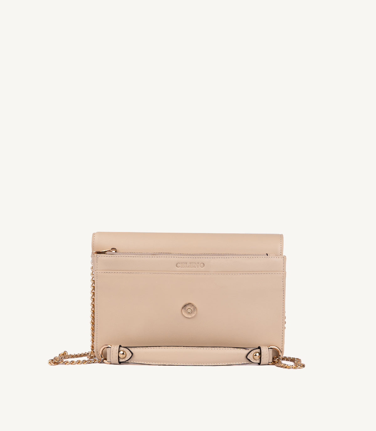 MODENA EN CUIR LISSE BEIGE - 035