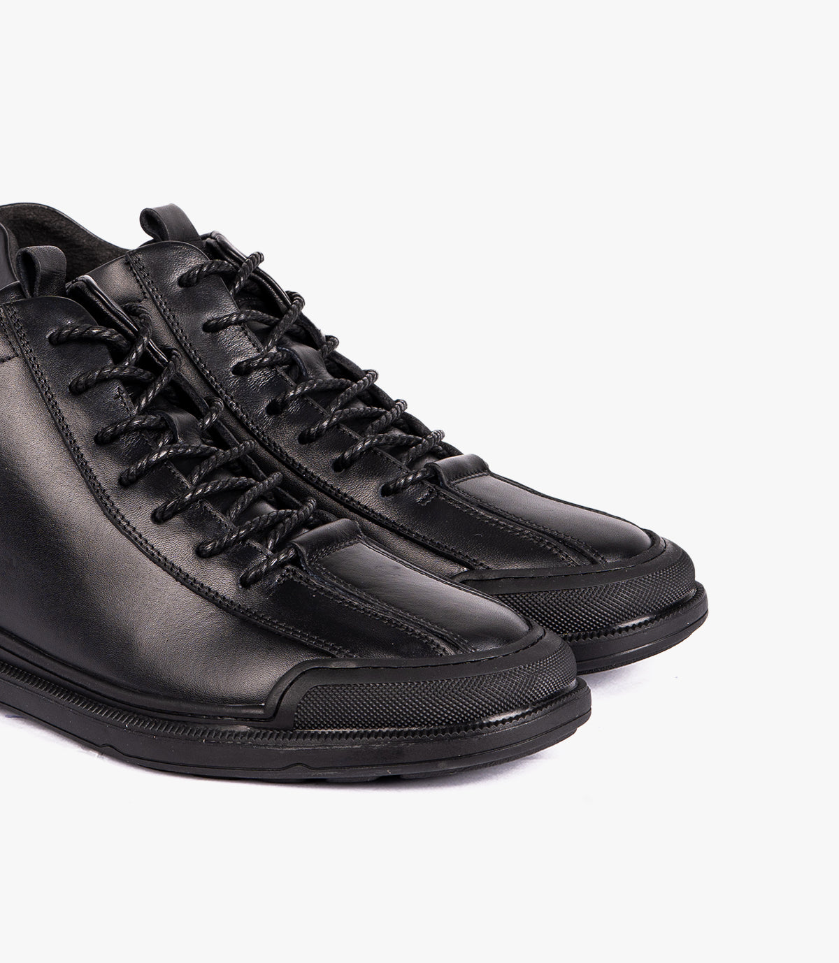 BOTTINE NIVEN EN CUIR NOIR - 346