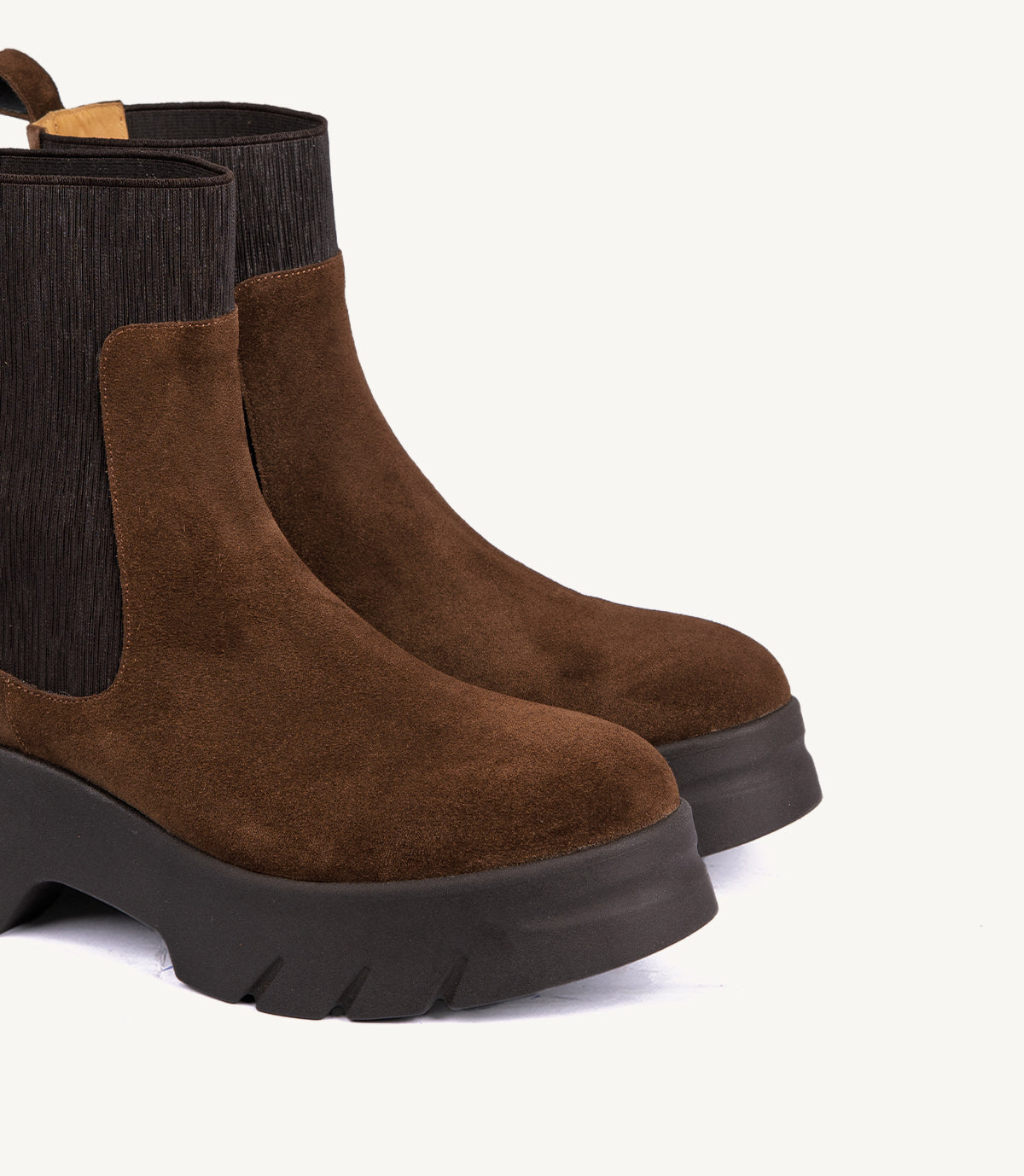 BOTTINE ANCLE EN DAIM, KAKI