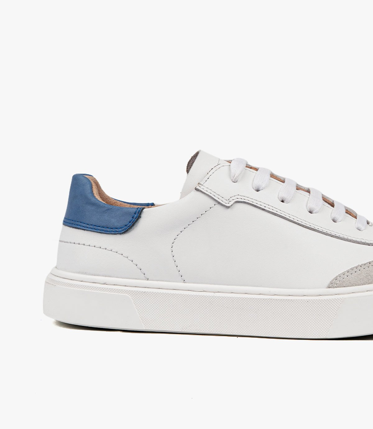 BASKET MILANO en cuir, Blanc - CL100