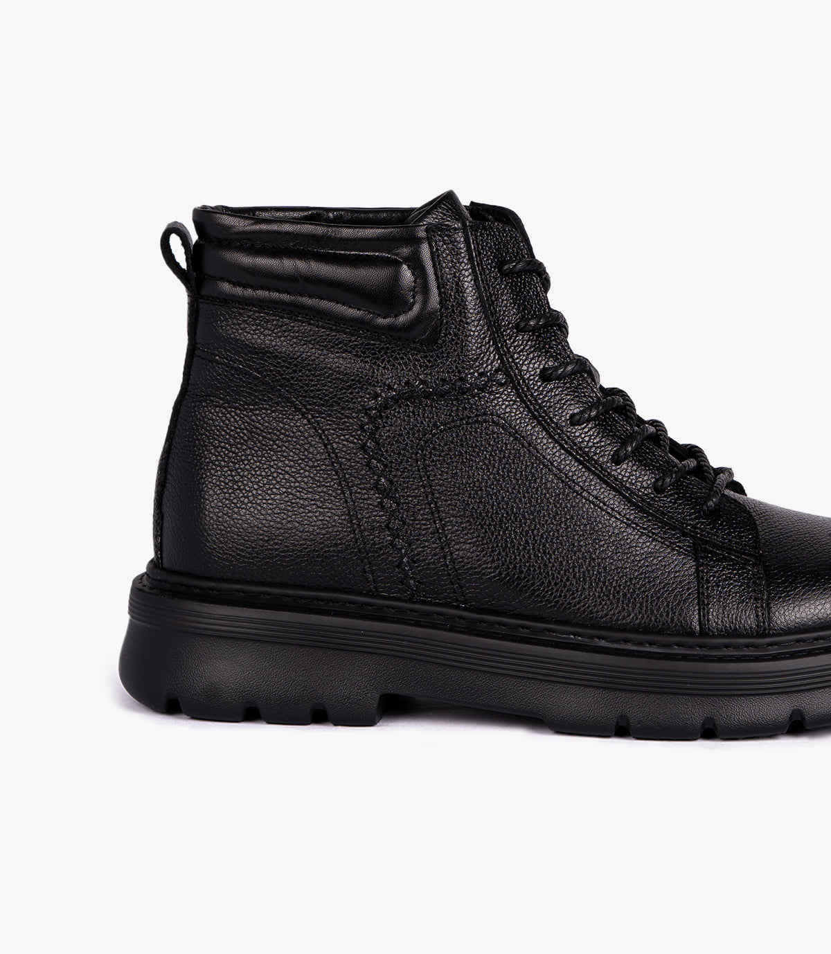 BOTTINE - KELAN EN CUIR NOIR - CL345