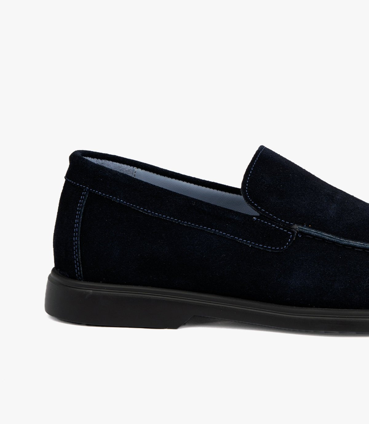 Mocassin Nerio en Daim, Bleu Nuit – CL337