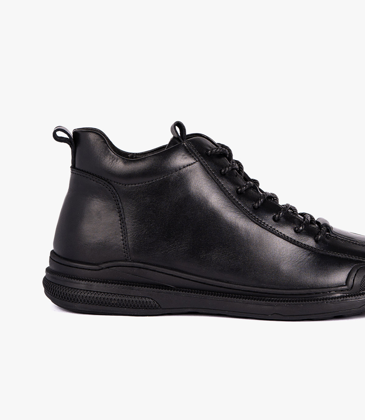 BOTTINE NIVEN EN CUIR NOIR - 346