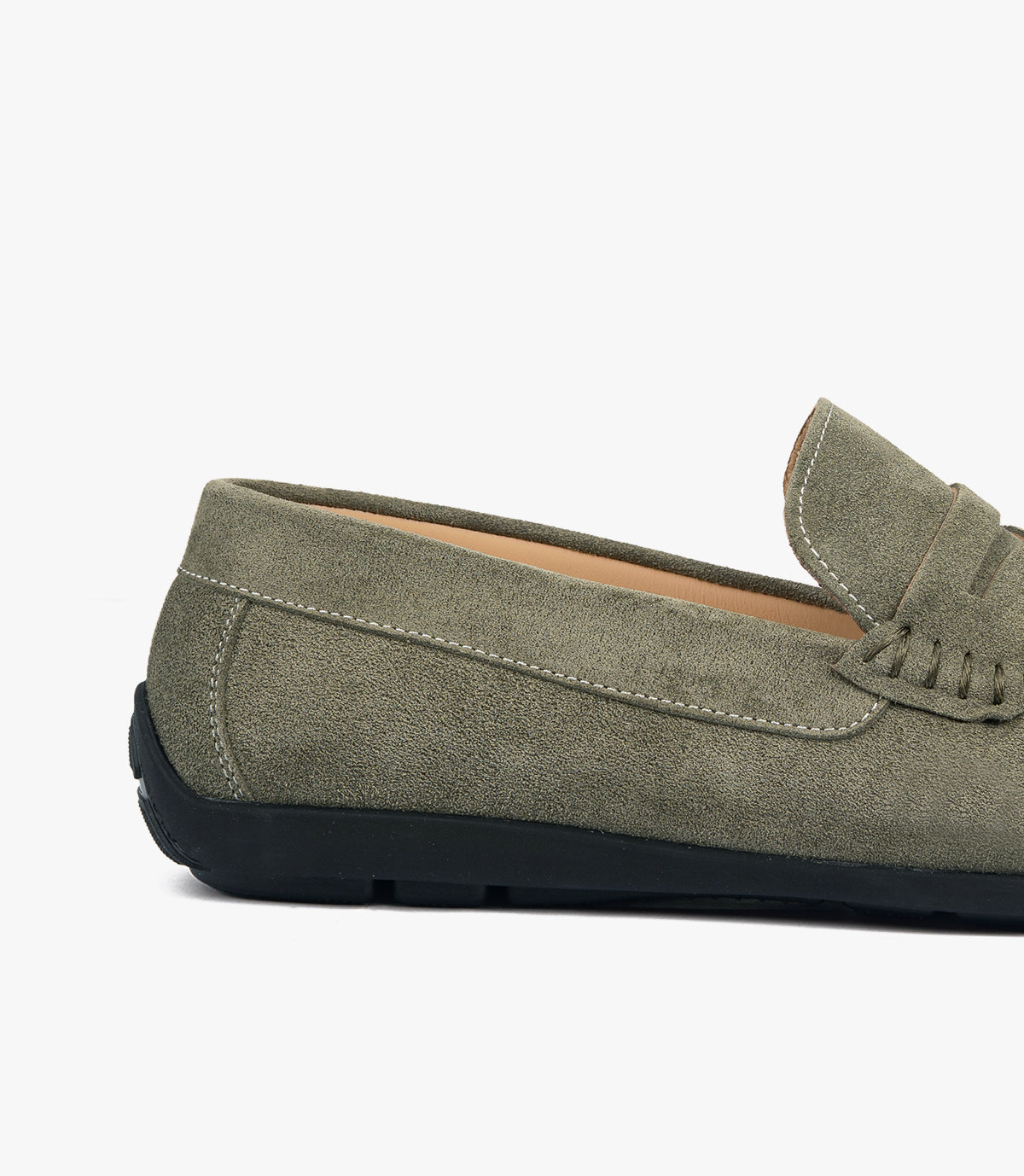 MOCASSIN IBIZA EN DAIM VERT- CL048