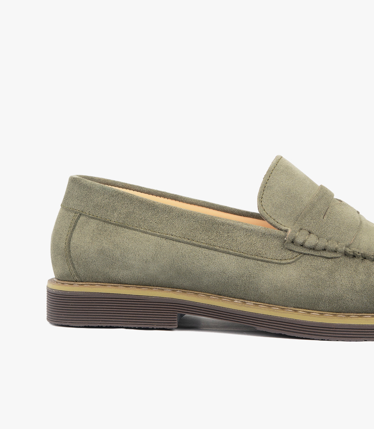 Mocassin Boris en Daim, Vert – CL050