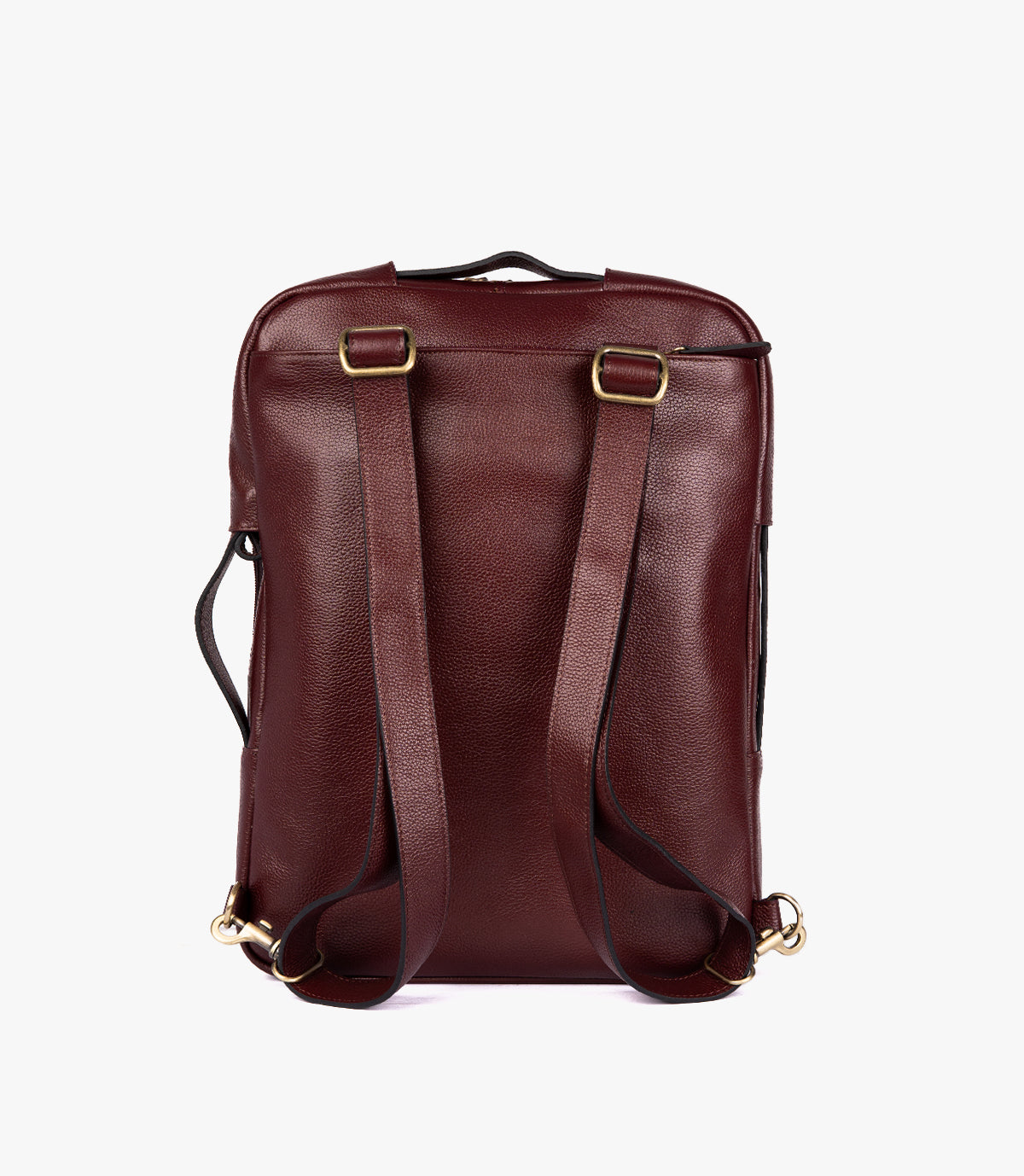 SAC ORDINATEUR MANHATTAN EN CUIR, BORDEAUX - 040